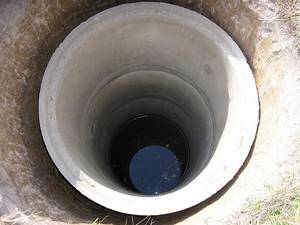 Бетонный резервуар для грунтовой воды